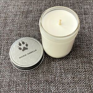 🕯️ NWT Handmade Scented Warm Vanilla Soy Candle, Handpoured Soy Wax